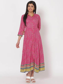 Rangriti - Purple Printed Maxi Dress