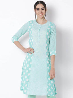 Rangriti - Green Printed Kurta