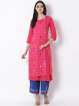 Rangriti - Pink Printed Kurta