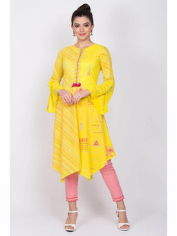 Rangriti - Yellow Printed Kurta