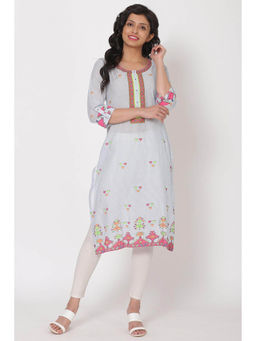 Rangriti - Blue Printed Kurta