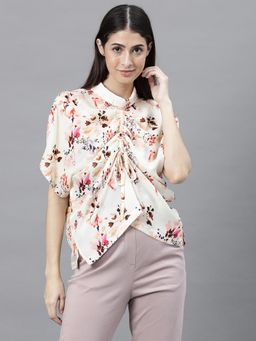 RAREISM - Off White Printed Tops