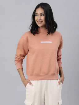 RAREISM - Orange Solid Sweatshirts