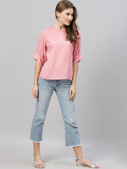 RAREISM - Pink Stripes Top