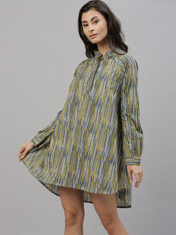 RAREISM - Yellow Stripes Mini Dress