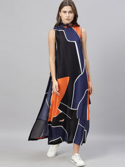RAREISM - Orange Printed Maxi Dress