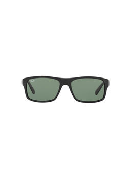 Ray-Ban - 0RB4205I601/9A56 Green Polarized Highstreet Rectangular Sunglasses (56 mm)
