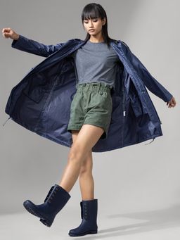 Twenty Dresses by Nykaa Fashion - Blue Rain On Me Raincoat