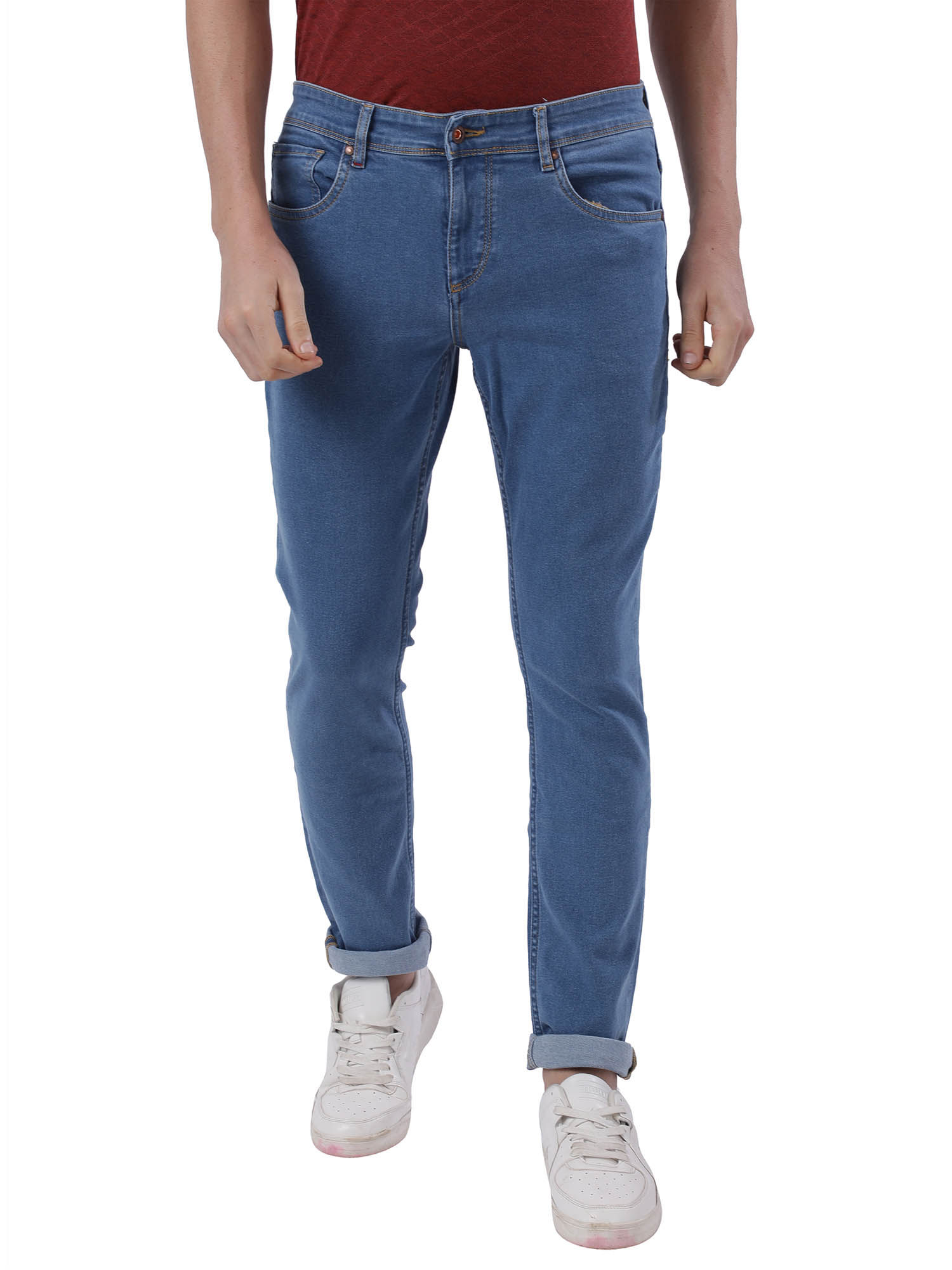 Raymond Dark Blue Plain Jeans 