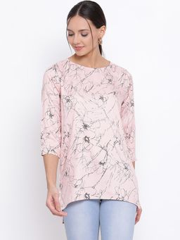 CRIMSOUNE CLUB - Women's Pink Printed Tops
