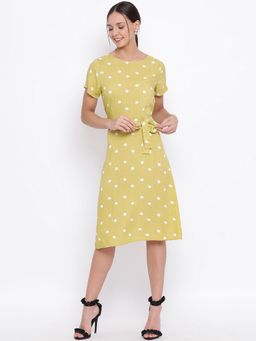 CRIMSOUNE CLUB - Women's Yellow Polka Dots Tops