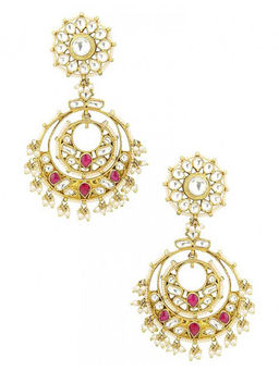 RIANA JEWELLERY - White and Pink Earrings