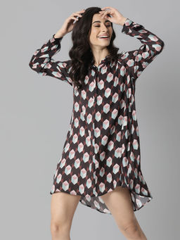 RAREISM - Brown Printed Dresses