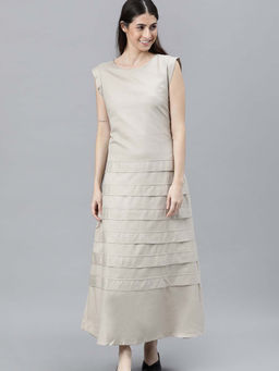 RAREISM - Beige Solid Dresses