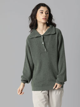 RAREISM - Green Textured Cardigans