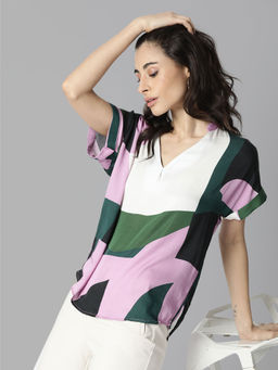 RAREISM - Pink Printed Tops