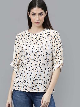 RAREISM - Orange Printed Tops