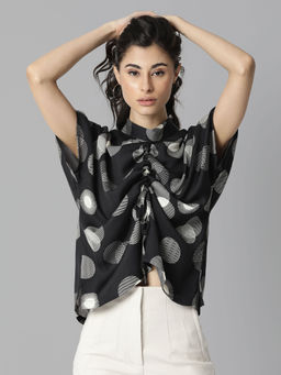 RAREISM - Black Printed Tops