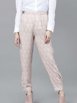 RAREISM - Pink Printed Bottoms Pants And Trousers