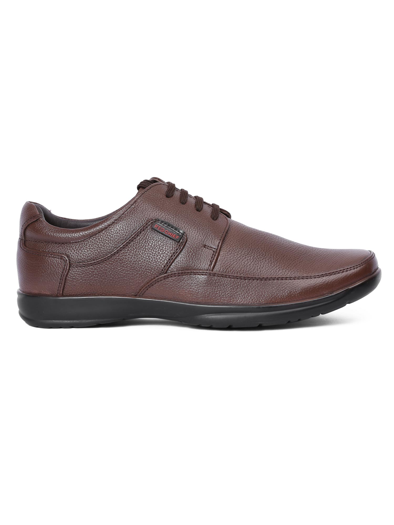 Red Chief Brown Leather Derby Shoes (UK 