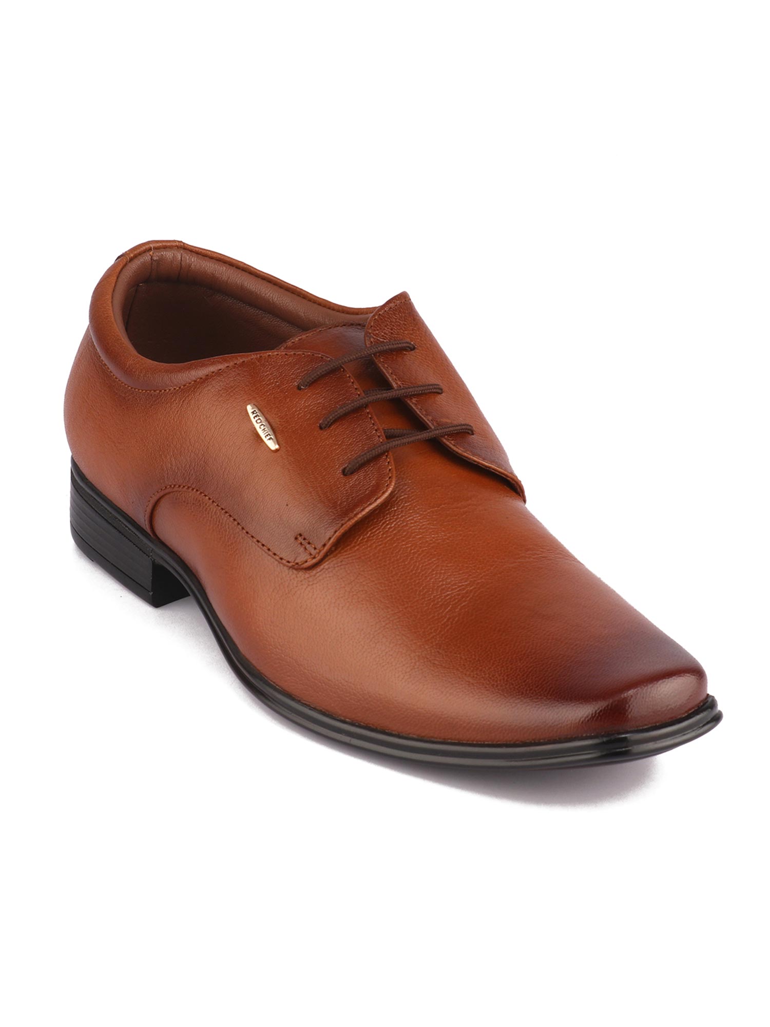 Red Chief Tan Leather Derby Shoes (UK 