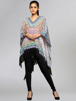 First Resort by Ramola Bachchan - Multicoloured Animal Print Tunic