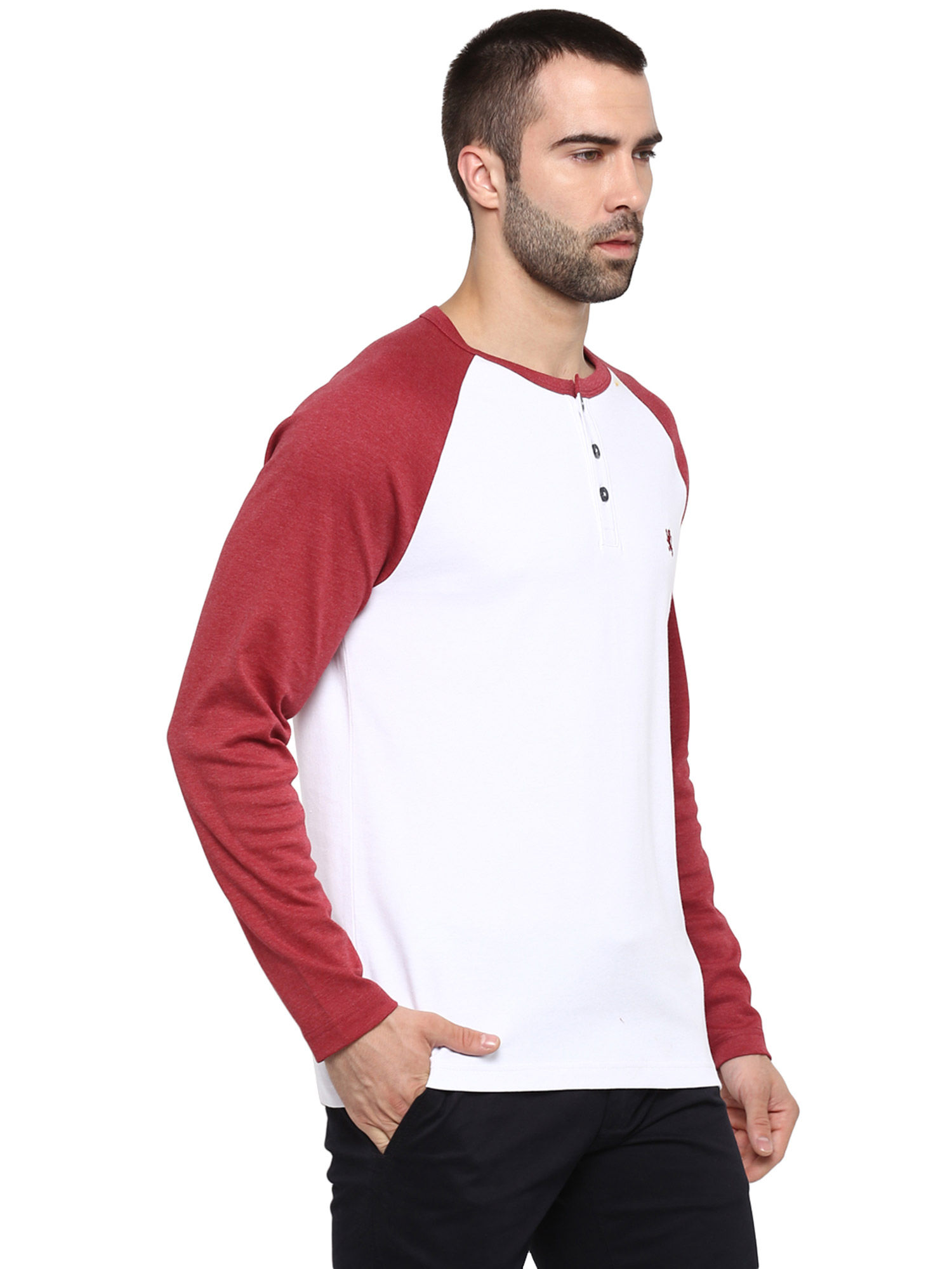 Buy Red Tape Solid Men Red T Shirt 