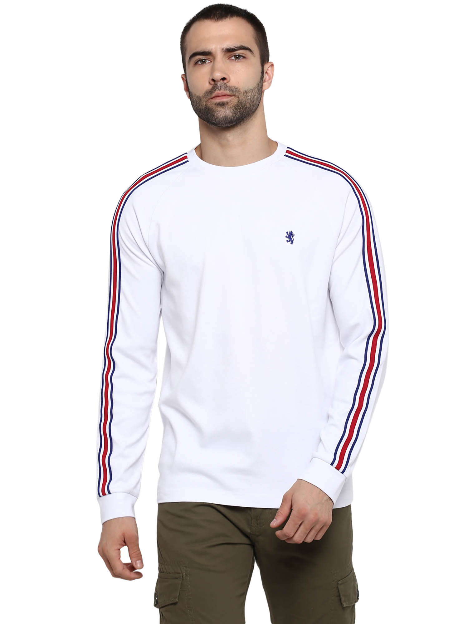 Buy Red Tape White Full Sleeves T-Shirt 