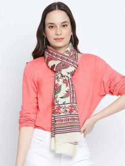 Shingora - Paisley Garden Yellow Printed Stole