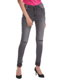 U.S. POLO ASSN. - Grey Skinny Fit High Waist Jeans