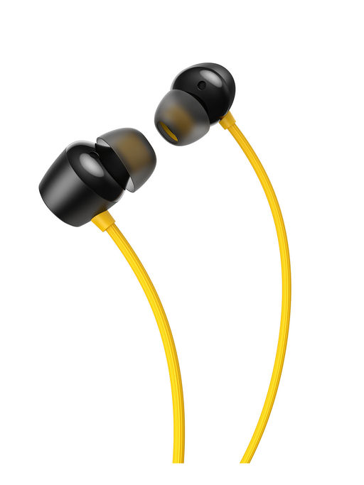 Wireless Headphones Realme Yellow Earphones Realme Buds Wireless