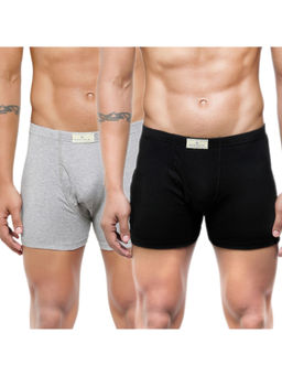 Bonjour - Men Mid-Rise Classic Cotton Trunks - (Pack of 2)