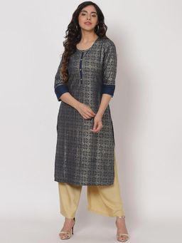 Rangriti - Indigo Patterned Kurta