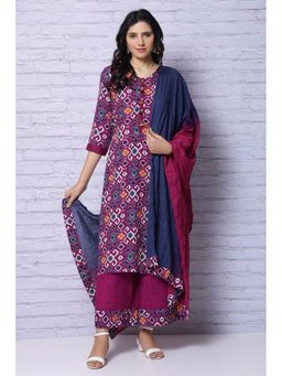 Rangriti - Indigo Solid Dupatta