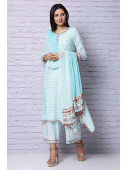 Rangriti - White Printed Dupatta