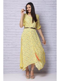 Rangriti - Yellow Printed Dress