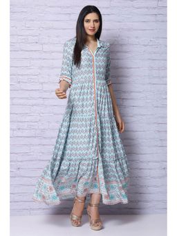 Rangriti - Green Printed Dress