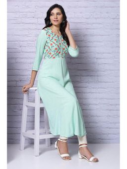 Rangriti - Green Printed Kurta