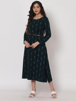 Rangriti - Green Patterned Dress