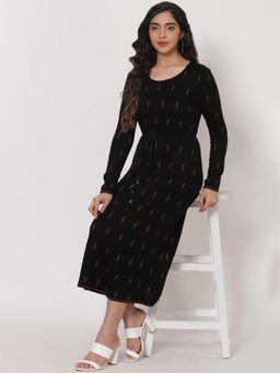 Rangriti - Black Patterned Dress