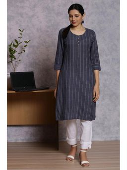 Rangriti - Blue Stripes Kurta