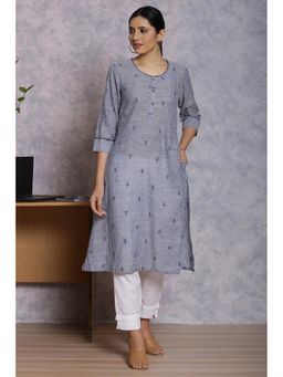 Rangriti - Blue Stripes Kurta