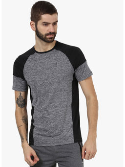 Rock.it - Black Round Neck Slim Fit T-Shirt