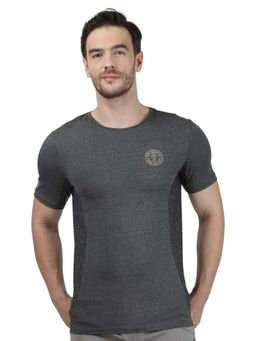Rock.it - D.Grey Round Neck Slim Fit T-Shirt