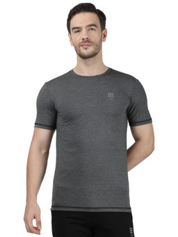 Rock.it - D.Grey Round Neck Slim Fit T-Shirt