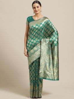 Sareemall - Green Printed Printed Saree