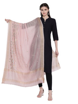 Shingora - Pink Embroidered Antiviral Coated Dupatta