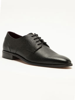 Rare Rabbit - Grain-Black Formal Shoes