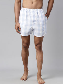 Rare Rabbit - Blue Checked Shorts