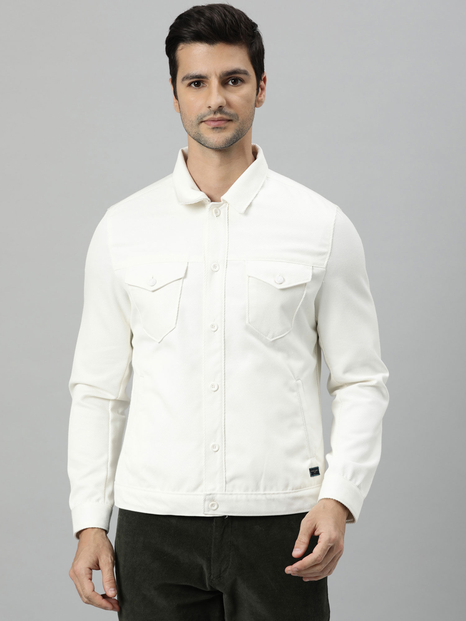 Truck- Mens Trucker Jacket - White 